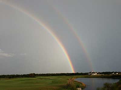 Orlando golf community rainbow