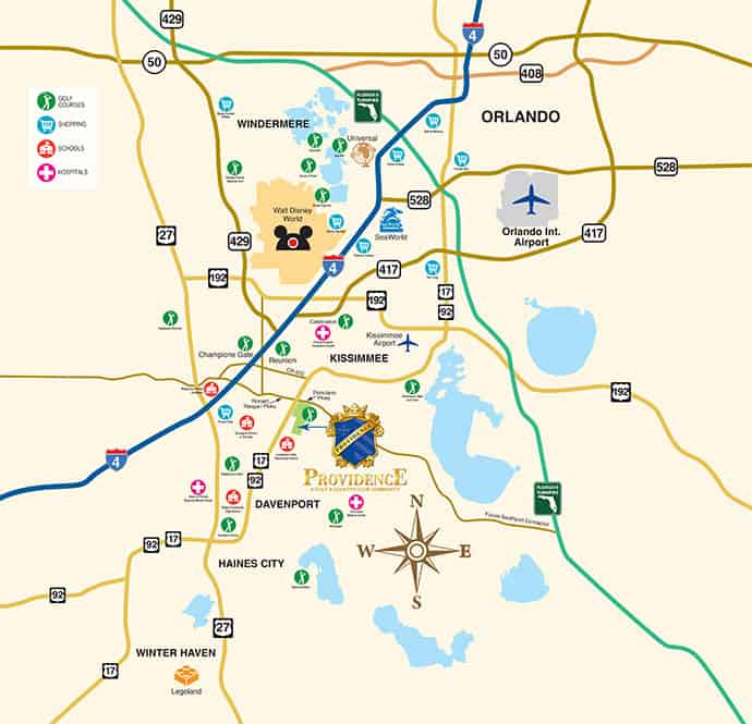 Providence Florida map 2016